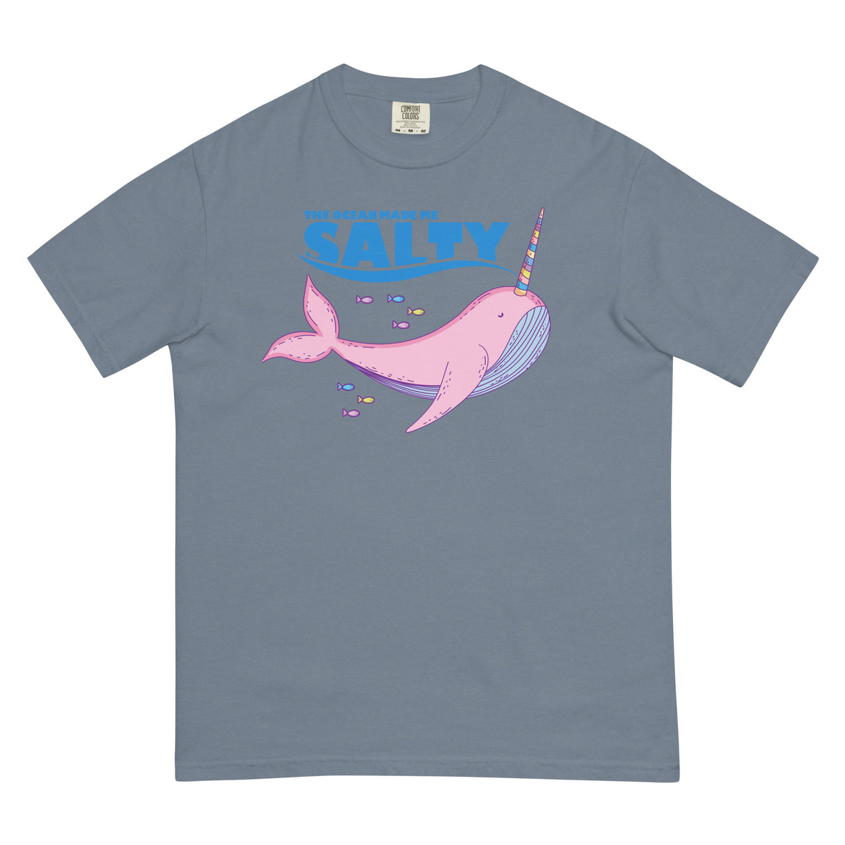 Salty Narwhal (Boxy Tee)-Boxy T-Shirt-Swish Embassy