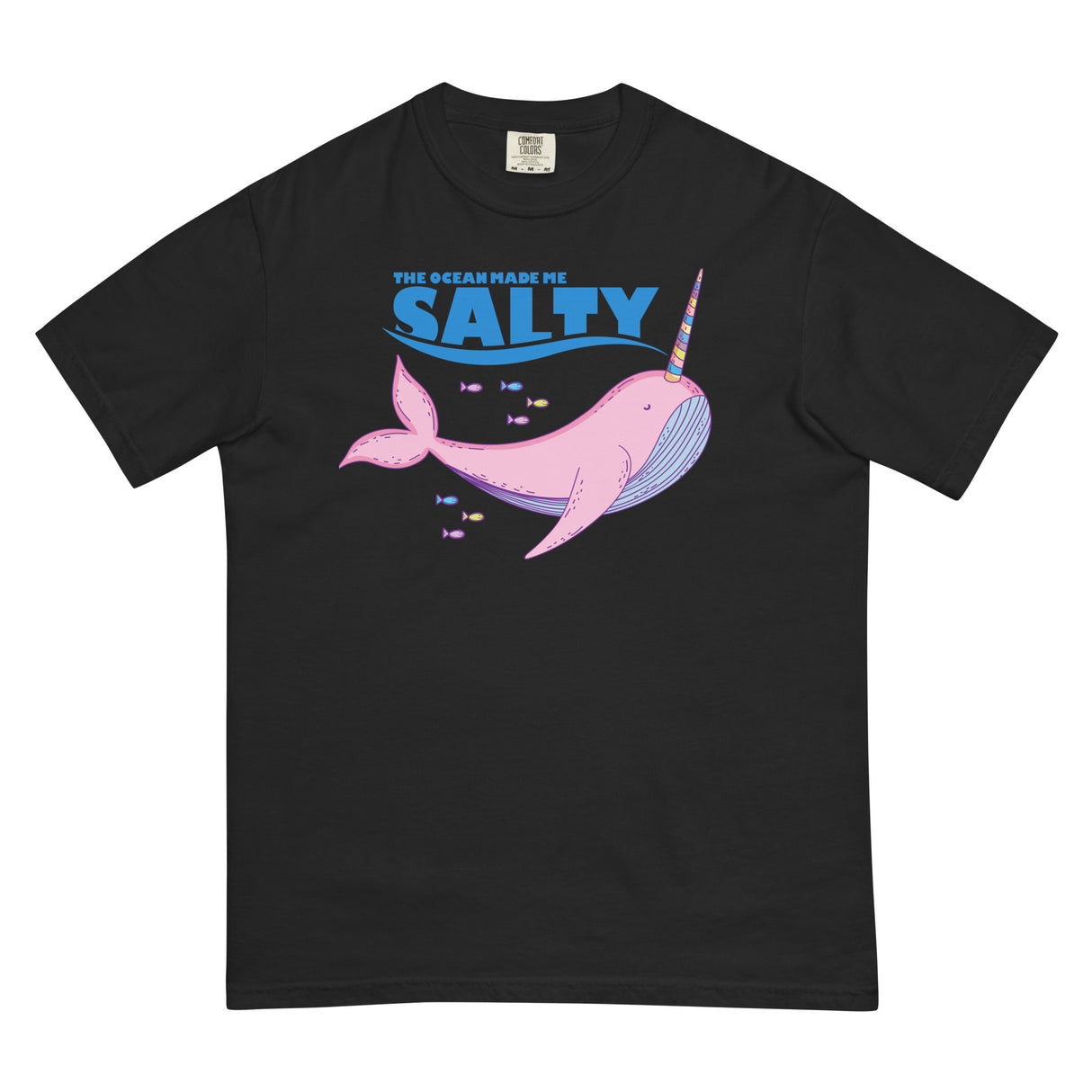 Salty Narwhal (Boxy Tee)-Boxy T-Shirt-Swish Embassy