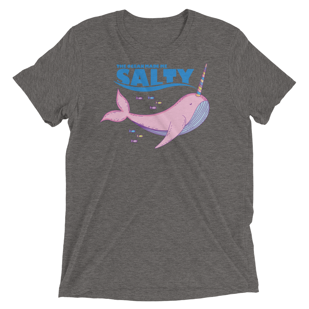 Salty Narwhal (Triblend)-Triblend T-Shirt-Swish Embassy