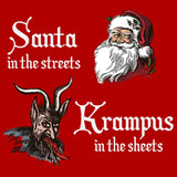 Santa in the Streets Krampus in the Sheets-T-Shirts-Swish Embassy