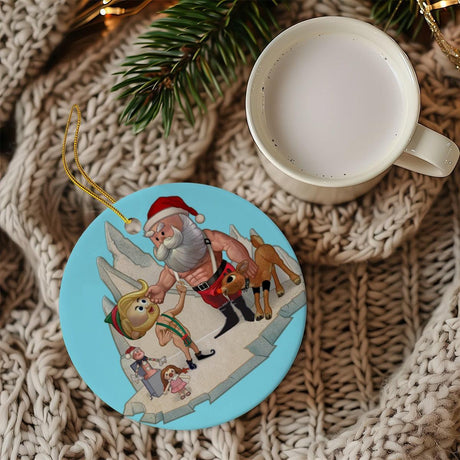 Santa'S Little Helper (Ceramic Holiday Keepsake)-Ceramic Holiday Keepsake-Swish Embassy