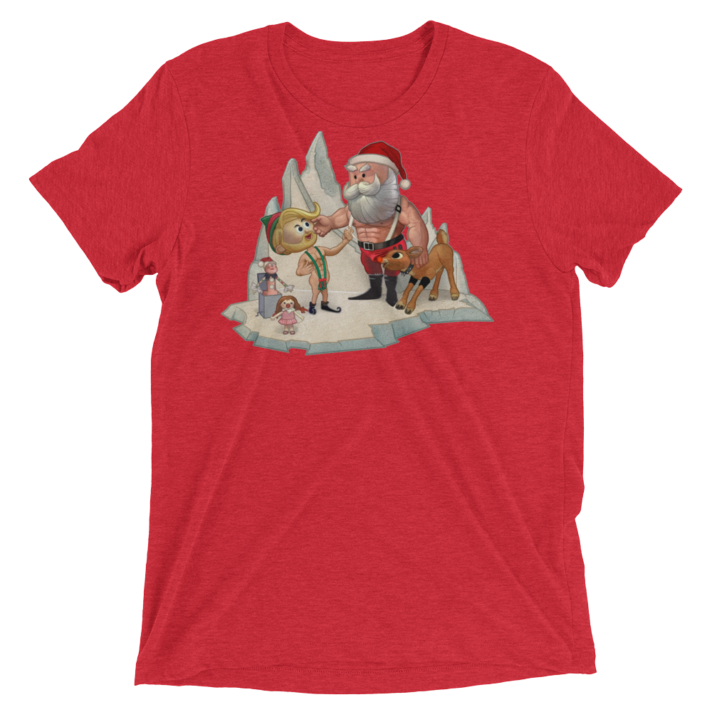 Santa's Little Helper (Triblend)-Triblend T-Shirt-Swish Embassy