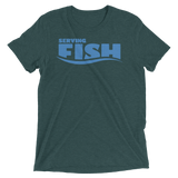 Serving Fish (Triblend)-Triblend T-Shirt-Swish Embassy