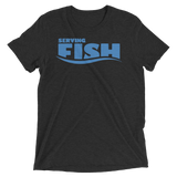 Serving Fish (Triblend)-Triblend T-Shirt-Swish Embassy