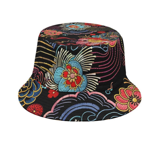 Sew Far Sew Zen (Allover Bucket Hat)-Allover Bucket Hat-Swish Embassy