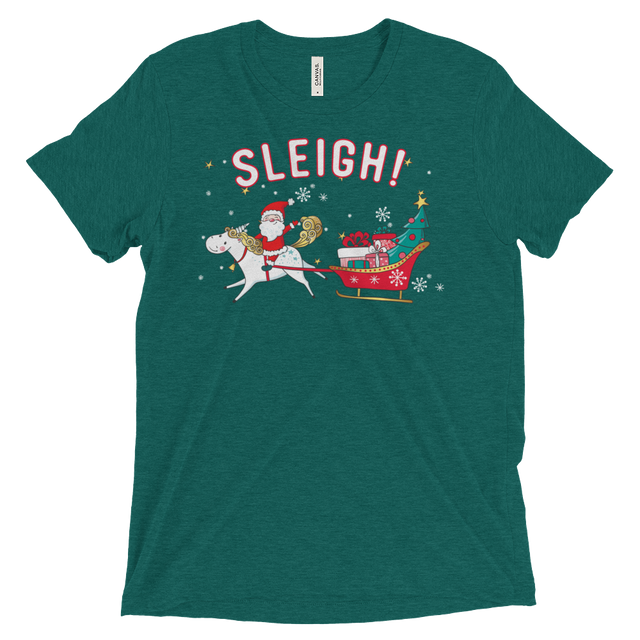 Sleigh! (Triblend)-Triblend T-Shirt-Swish Embassy