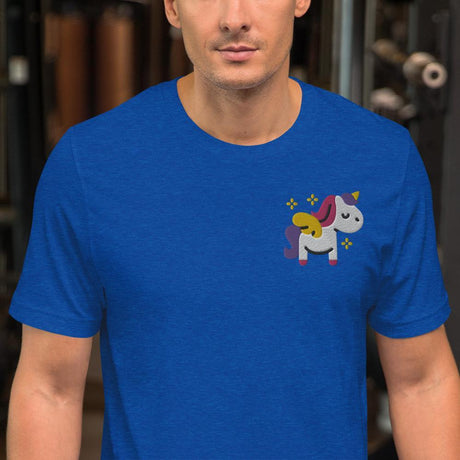 Sparkle Unicorn (Embroidered)-Embroidered T-Shirts-Swish Embassy