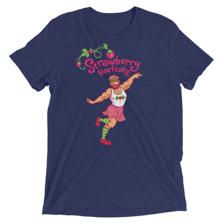 Strawberry Beefcake (Triblend)-Triblend T-Shirt-Swish Embassy