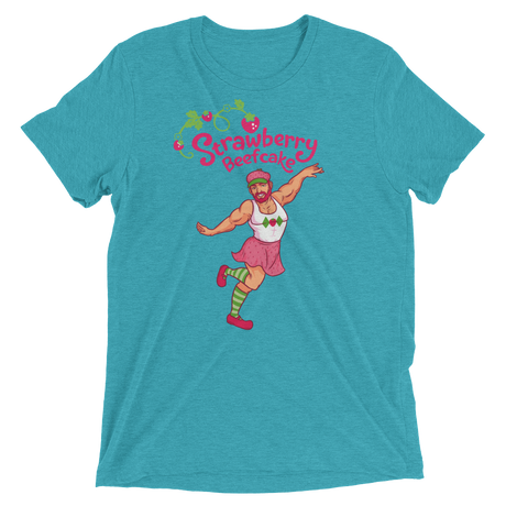 Strawberry Beefcake (Triblend)-Triblend T-Shirt-Swish Embassy