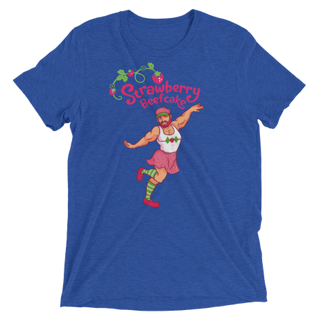 Strawberry Beefcake (Triblend)-Triblend T-Shirt-Swish Embassy