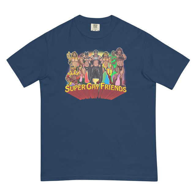 Supergay Friends (Boxy Tee)-Boxy T-Shirt-Swish Embassy