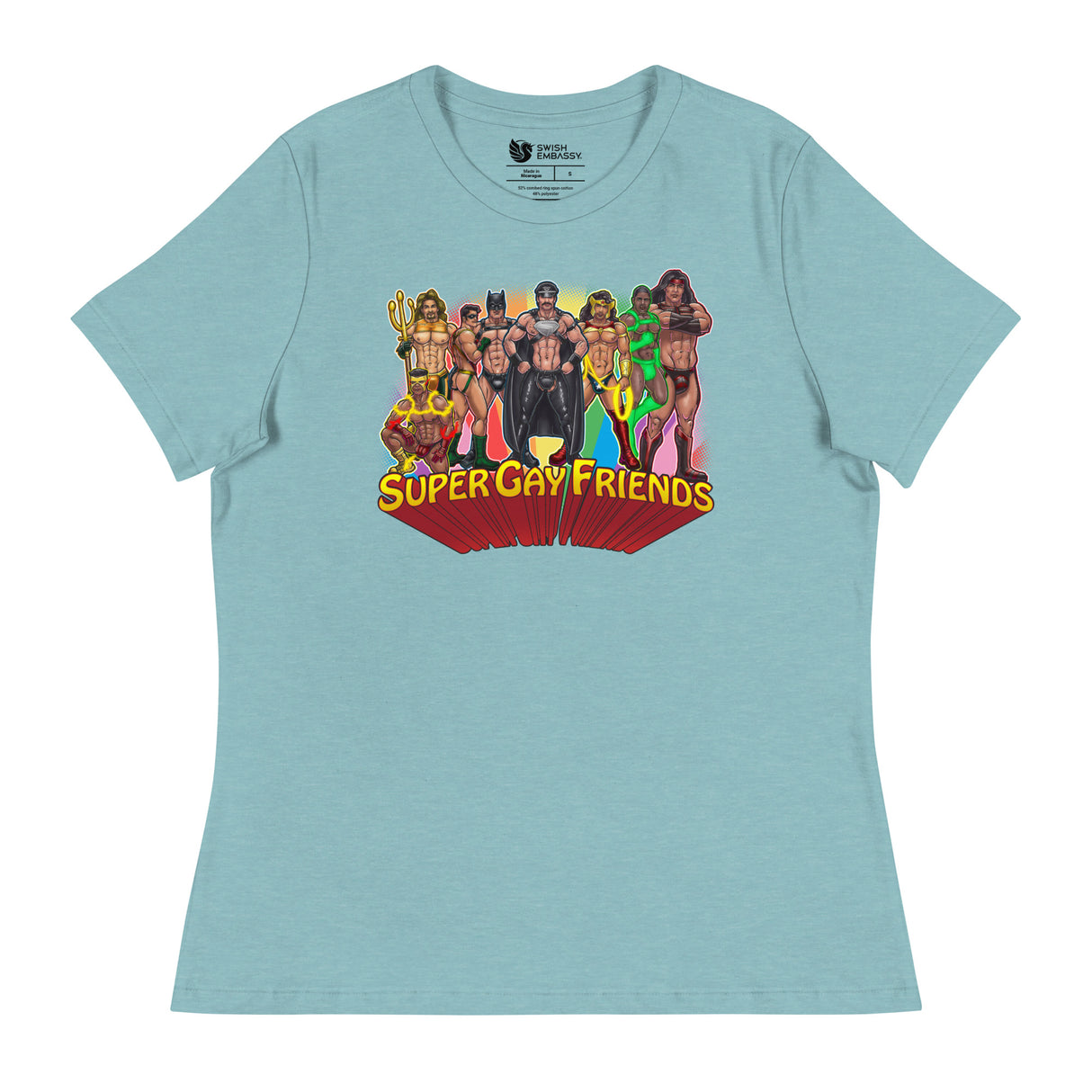 Supergay Friends (Women's Relaxed T-Shirt)-Women's T-Shirts-Swish Embassy