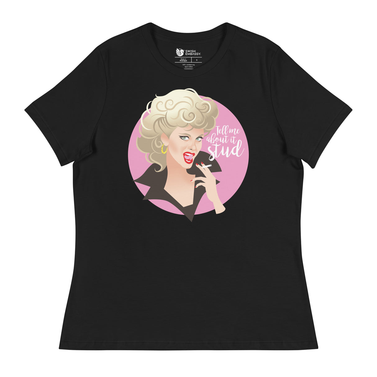 Tell Me About it Stud (Women's Relaxed T-Shirt)-Women's T-Shirts-Swish Embassy