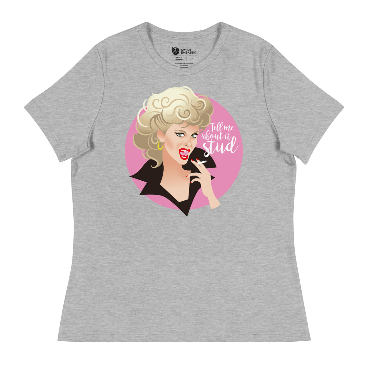 Tell Me About it Stud (Women's Relaxed T-Shirt)-Women's T-Shirts-Swish Embassy