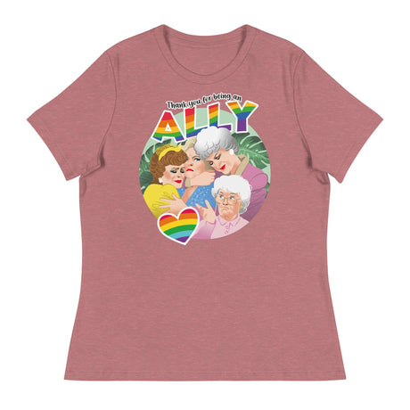 Thank You for Being an Ally (Women's Relaxed T-Shirt)-Women's T-Shirts-Swish Embassy