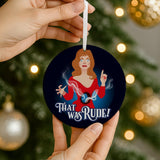 That Was Rude (Ceramic Holiday Keepsake)-Ceramic Holiday Keepsake-Swish Embassy
