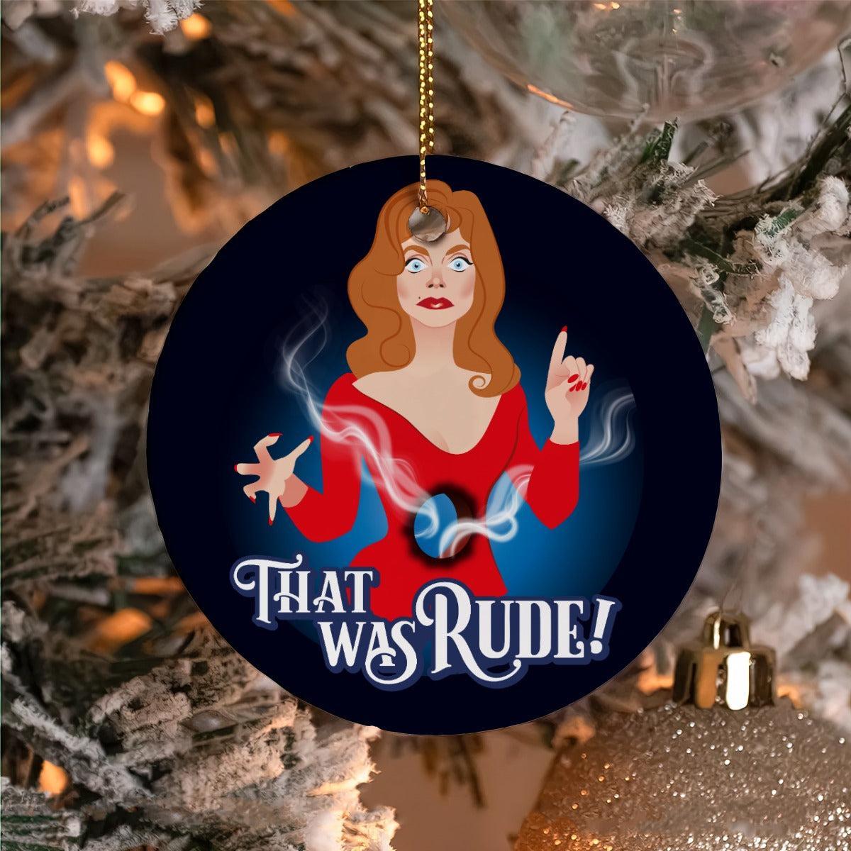 That Was Rude (Ceramic Holiday Keepsake)-Ceramic Holiday Keepsake-Swish Embassy