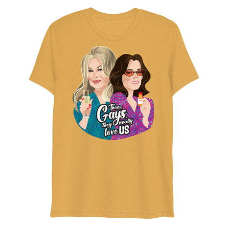 These Gays Love Us (Triblend)-Triblend T-Shirt-Swish Embassy