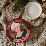 Tinsel for Xmas? Groundbreaking (Ceramic Holiday Keepsake)-Ceramic Holiday Keepsake-Swish Embassy