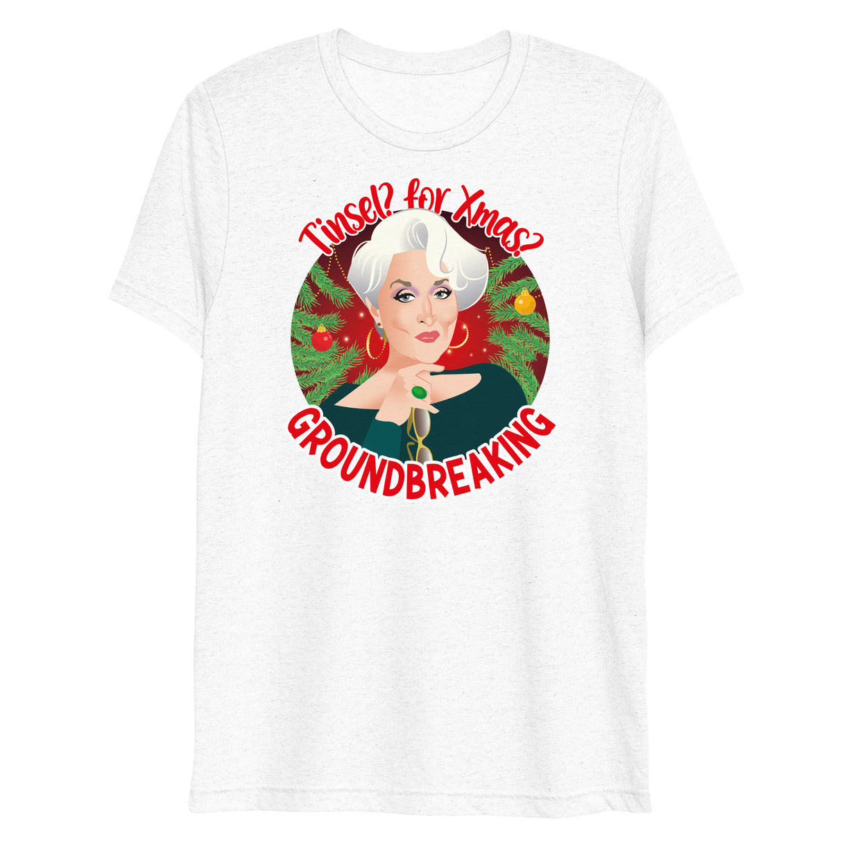 Tinsel for Xmas? Groundbreaking (Triblend)-Triblend T-Shirt-Swish Embassy