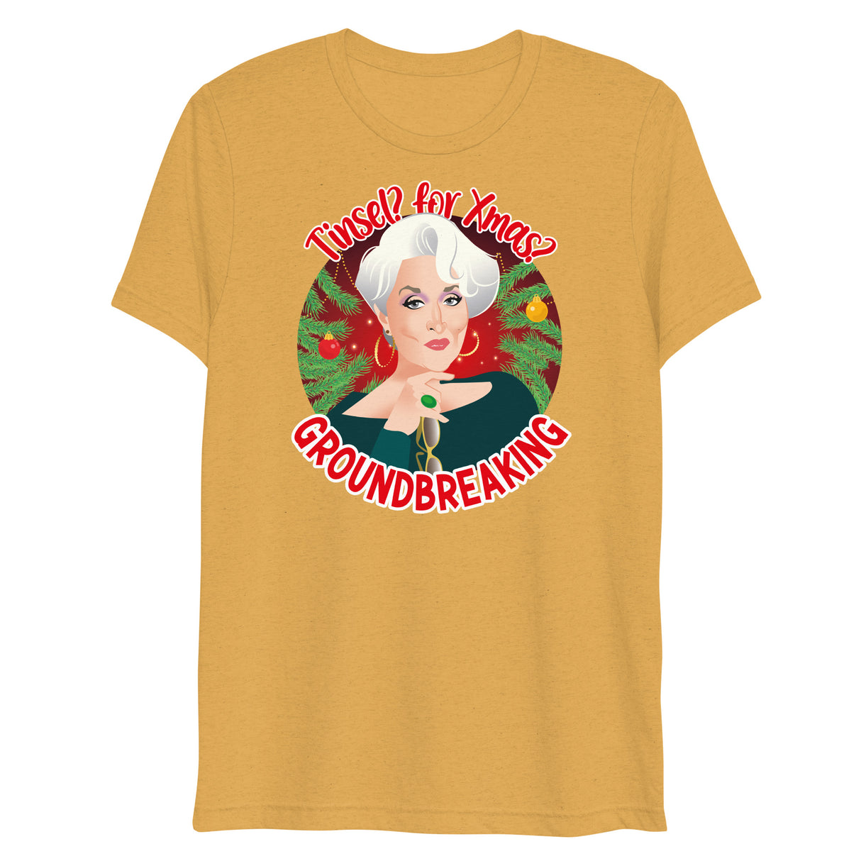 Tinsel for Xmas? Groundbreaking (Triblend)-Triblend T-Shirt-Swish Embassy