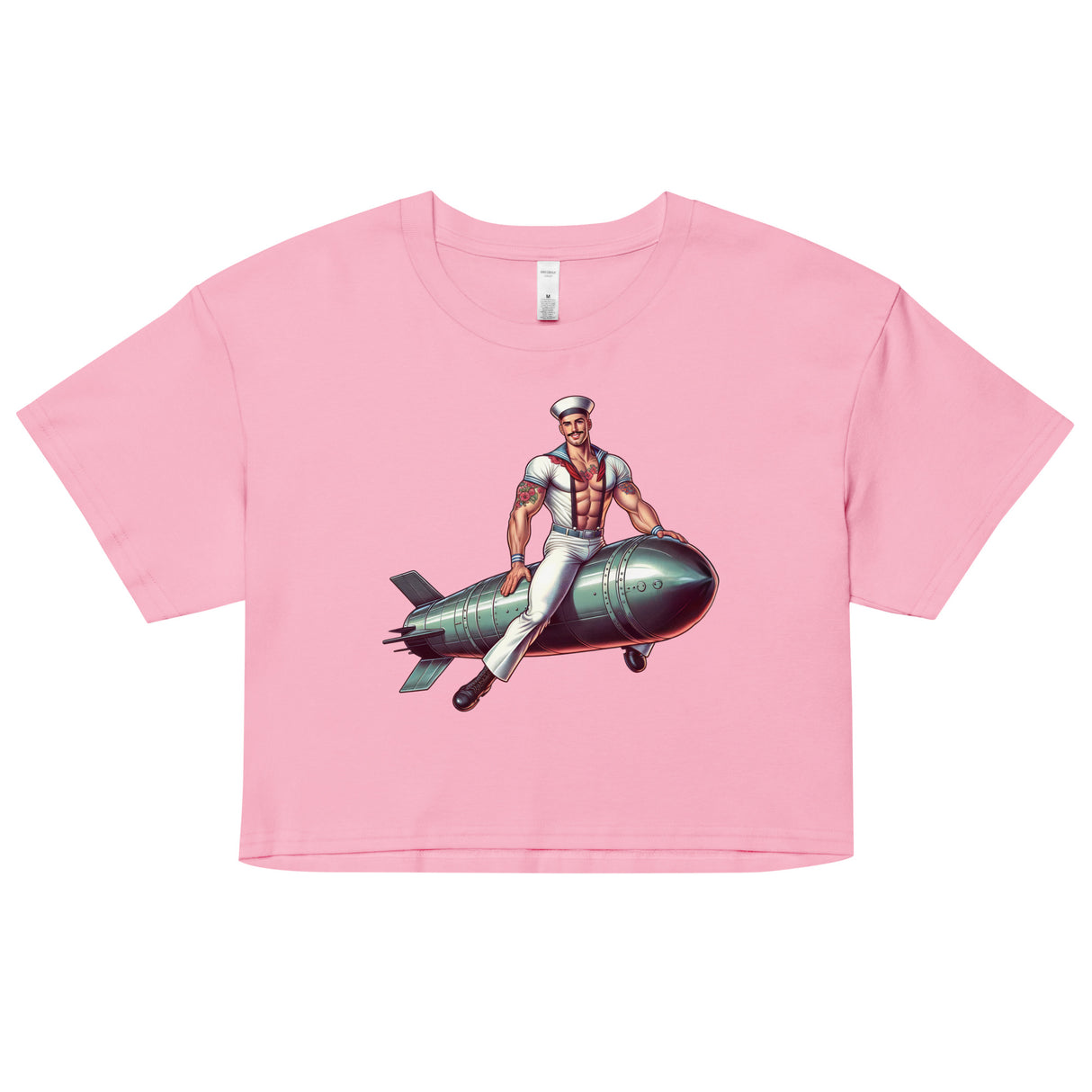 Torpedo Away (Crop Top)-Crop Top-Swish Embassy