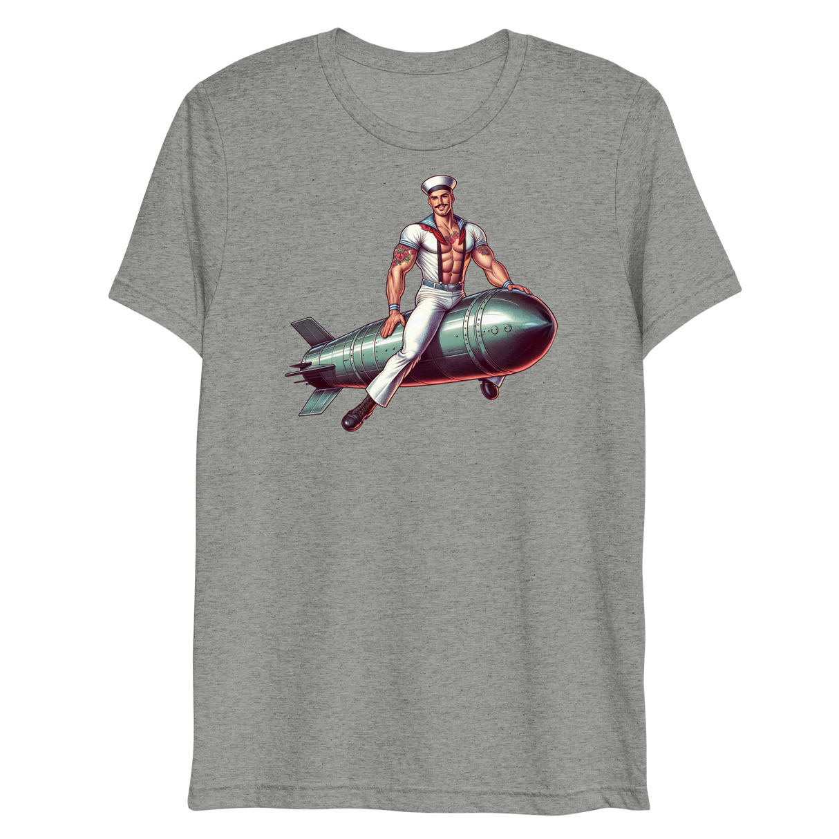 Torpedo Away (Triblend)-Triblend T-Shirt-Swish Embassy