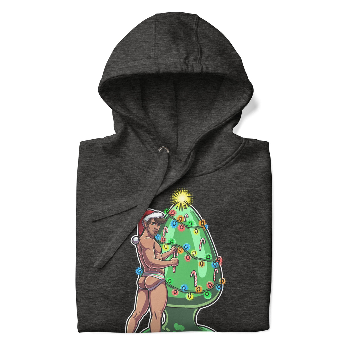 Trim the Rear (Hoodie)-Christmas Hoodies-Swish Embassy