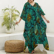 Turquoise Florals (Kaftan)-Kaftan-Swish Embassy