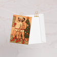 Unwrapping (Christmas Card)-Greeting Card-Swish Embassy