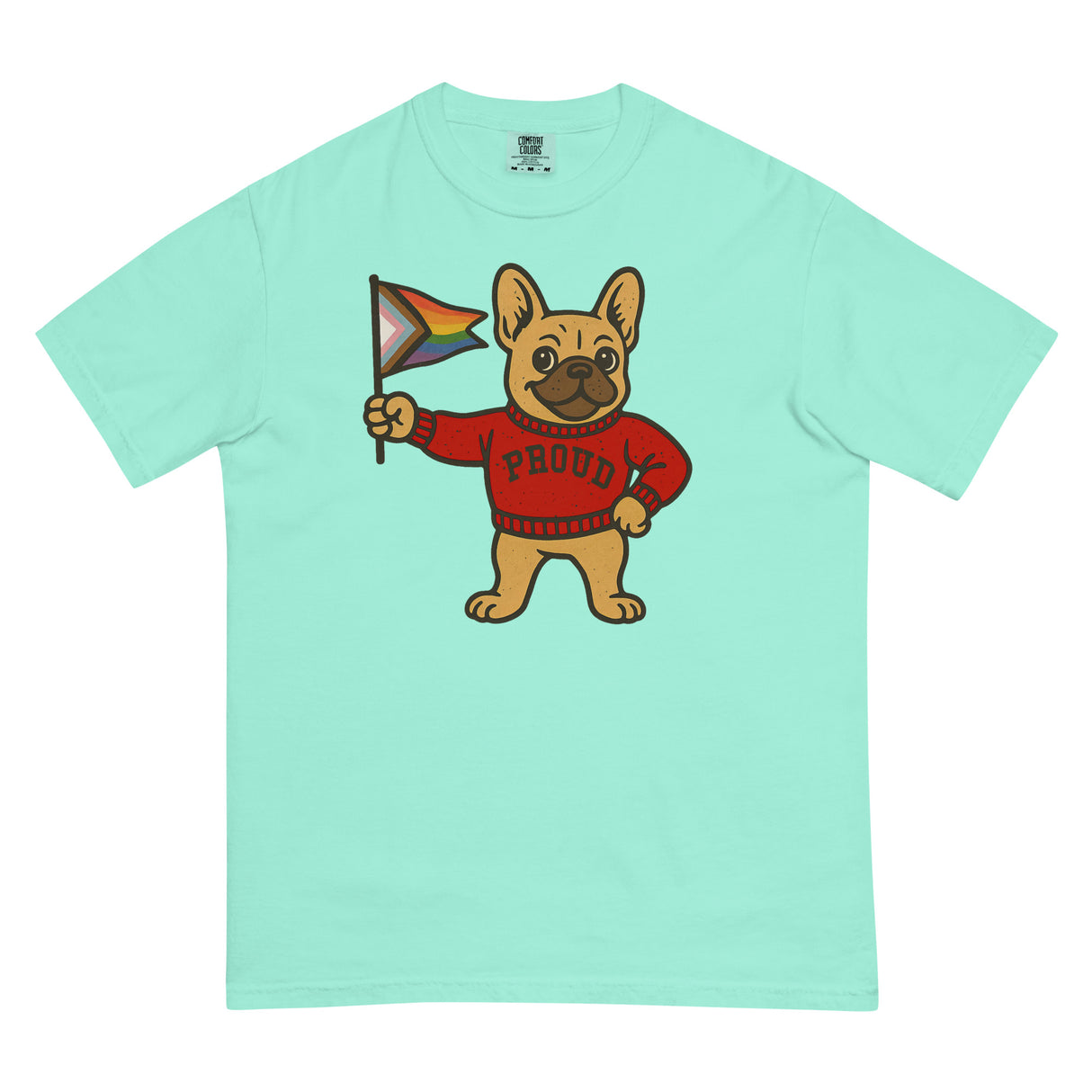 Varsity Pride Puppy (Boxy Tee)-Boxy T-Shirt-Swish Embassy