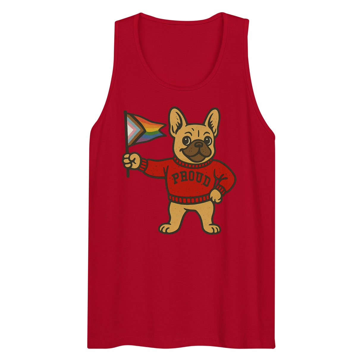 Varsity Pride Puppy (Tank Top)-Tank Top-Swish Embassy