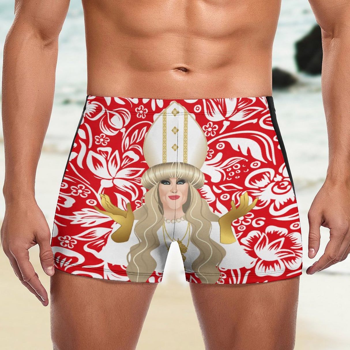 Vatican't Even (Square Cut Trunks)-Square Cut Trunks-Swish Embassy