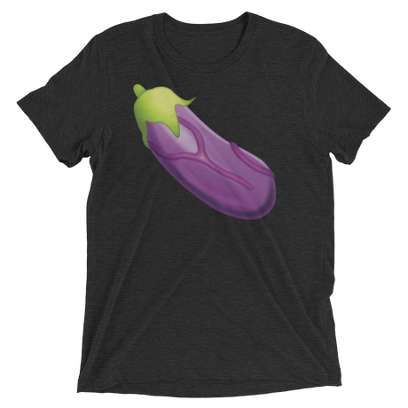 Veiny Eggplant Emoji (Triblend)-Triblend T-Shirt-Swish Embassy