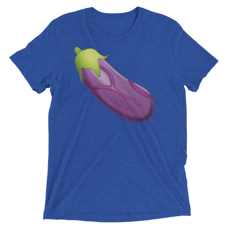 Veiny Eggplant Emoji (Triblend)-Triblend T-Shirt-Swish Embassy