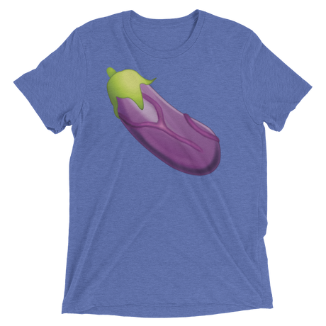 Veiny Eggplant Emoji (Triblend)-Triblend T-Shirt-Swish Embassy