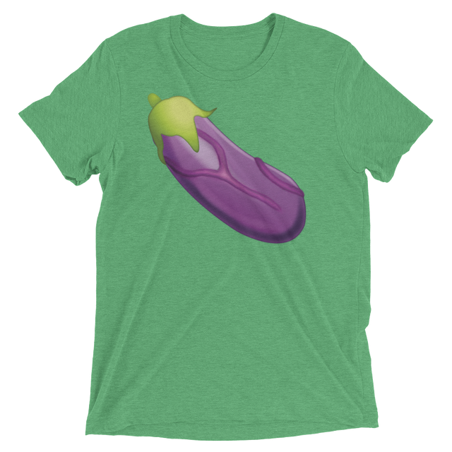 Veiny Eggplant Emoji (Triblend)-Triblend T-Shirt-Swish Embassy