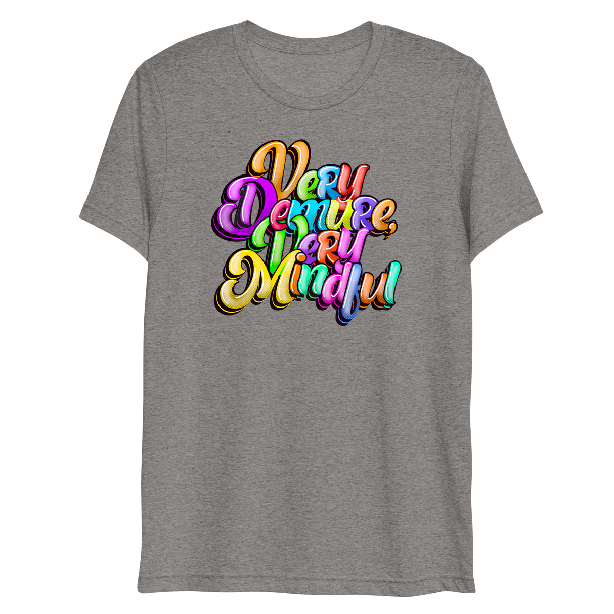 Very Demure Very Mindful (Triblend)-Triblend T-Shirt-Swish Embassy