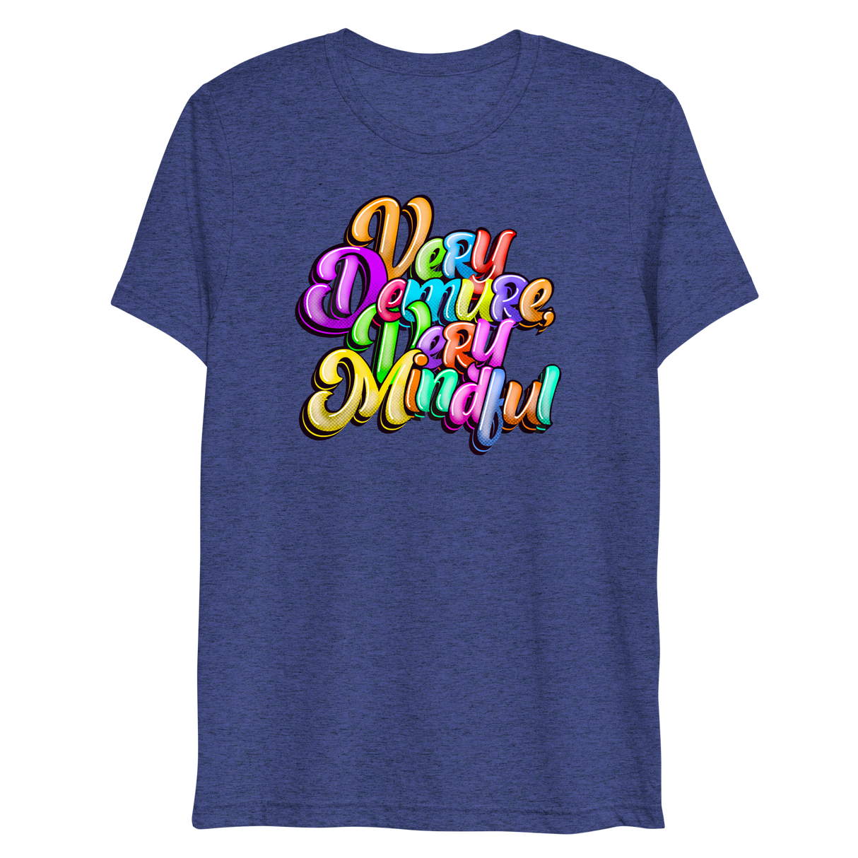 Very Demure Very Mindful (Triblend)-Triblend T-Shirt-Swish Embassy