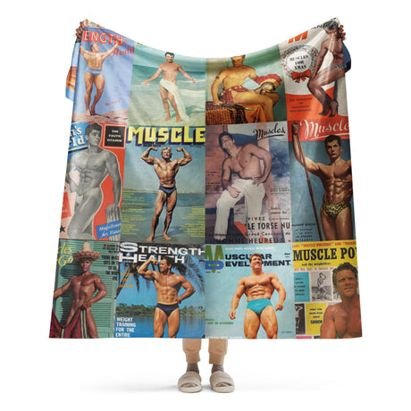 Vintage Beefcake (Sherpa blanket)-Sherpa Blanket-Swish Embassy