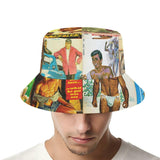 Vintage Gay Pulp (Allover Bucket Hat)-Allover Bucket Hat-Swish Embassy