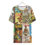 Vintage Gay Pulp (Allover T-Shirt)-Allover T-Shirt-Swish Embassy