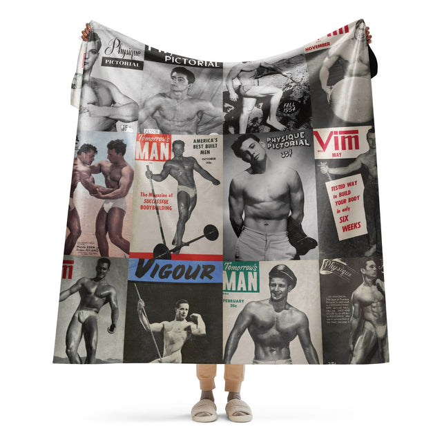 Vintage Physique (Sherpa blanket)-Sherpa Blanket-Swish Embassy