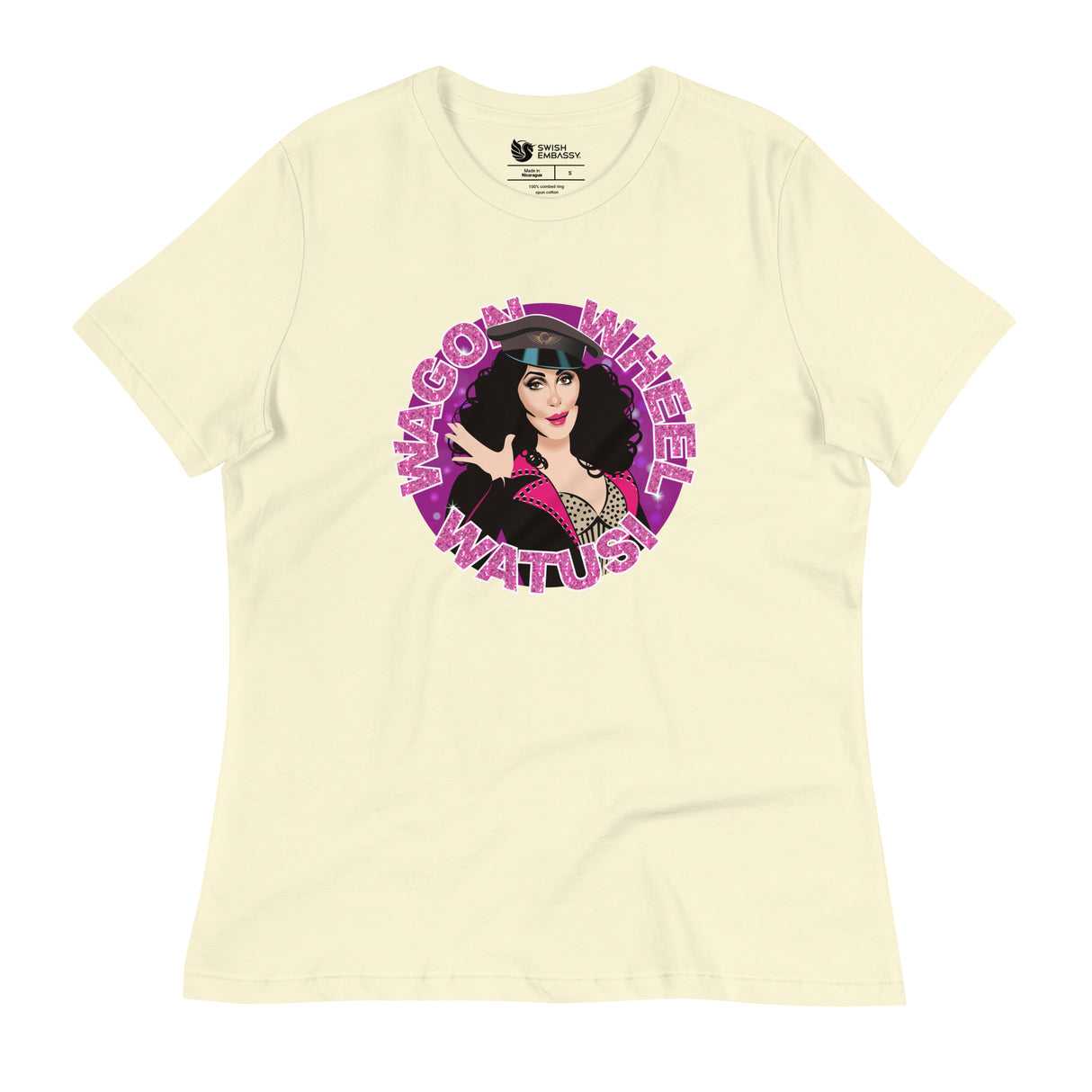 Wagon Wheel Watusi (Women's Relaxed T-Shirt)-Women's T-Shirts-Swish Embassy