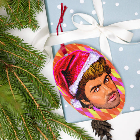 Wake Me Up Before You Ho Ho (Ornament/Fridge Magnet)-Wood Ornament-Swish Embassy