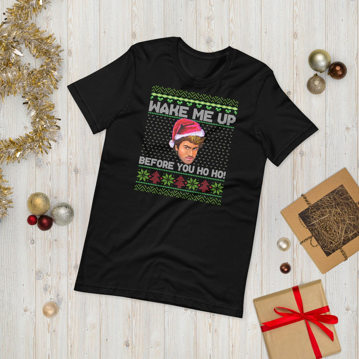 Wake Me Up (Ugly Christmas)-T-Shirts-Swish Embassy