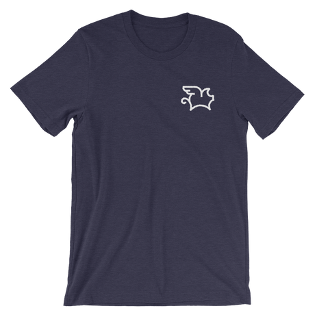 When Pigs Fly (Embroidered T-Shirt)-Embroidered T-Shirts-Swish Embassy