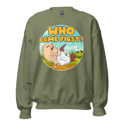 Who Came First (Sweatshirt)-Sweatshirt-Swish Embassy