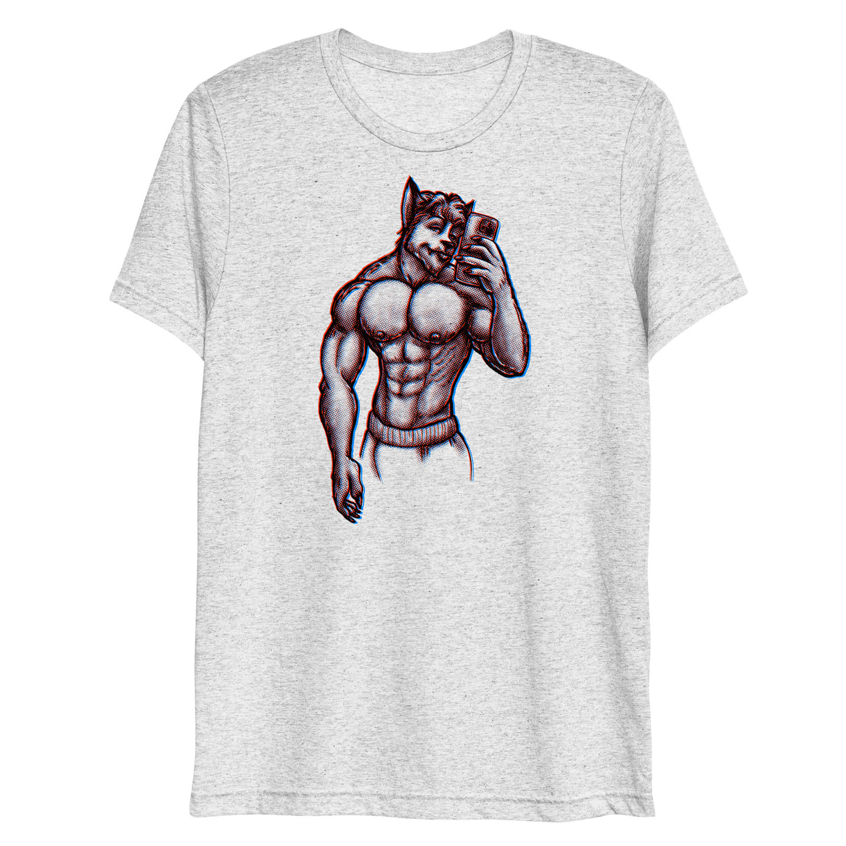 Wolfie (Triblend)-Triblend T-Shirt-Swish Embassy