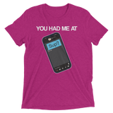 You Had Me At Sup (Triblend)-Triblend T-Shirt-Swish Embassy